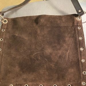 Old Navy Woman's Brown Suede Bag